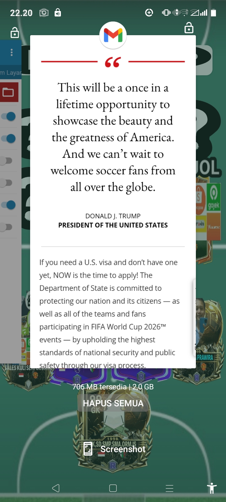 Donald Trump USA & FIFA & Indonesia